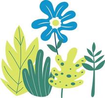 Blumen und Pflanzen Illustration vektor