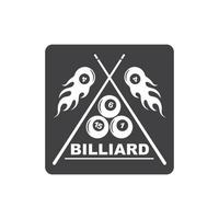 Billard- Bälle Symbol Vektor Illustration Design