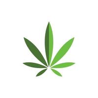 Cannabis Blatt Vektor Symbol Illustration Design