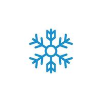 snöflinga logotyp ikon vektor illustration design