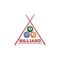 Billard- Bälle Symbol Vektor Illustration Design