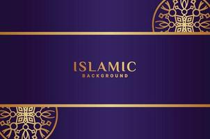 islamisch Gradient Ornament Luxus Hintergrund vektor