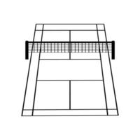 Badminton-Symbolvektor vektor