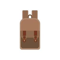 Rucksack eben Design Vektor Illustration isoliert auf Weiß Hintergrund