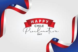 Chile Proklamation Tag Design vektor