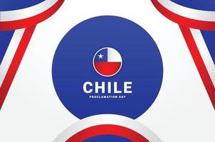 Chile Proklamation Tag Design vektor