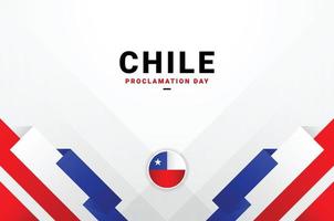 Chile Proklamation Tag Design vektor