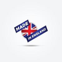 tillverkad i England elegant märka produkt design vektor