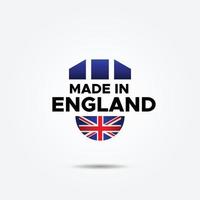 tillverkad i England elegant märka produkt design vektor