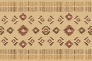 ethnisch Ikat Stoff Muster geometrisch Stil.afrikanisch Ikat Stickerei ethnisch orientalisch Muster braun Sahne Hintergrund. abstrakt,vektor,illustration.für Textur, Kleidung, Verpackung, Dekoration, Teppich. vektor