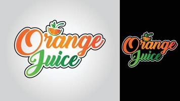 Orange Saft Geschäft Vektor Logo Design