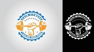 Fitnessstudio Fitness Geschäft Vektor Logo Design