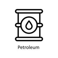 Petroleum Vektor Gliederung Symbole. einfach Lager Illustration Lager
