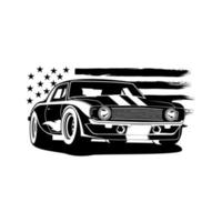 Amerika Traum Auto Illustration Vektor