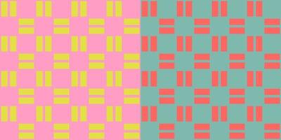 abstrakt geometrisch nahtlos Muster. kariert zeitgenössisch Muster im 2 Variationen. vektor