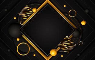 Luxus schwarz und gold Hintergrund vektor