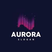 aurora logotyp, ljus Vinka vektor, natur landskap design, produkt varumärke mall illustration ikon vektor