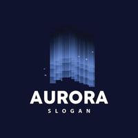 Aurora Logo, Licht Welle Vektor, Natur Landschaft Design, Produkt Marke Vorlage Illustration Symbol vektor