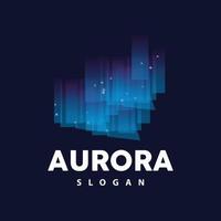 aurora logotyp, ljus Vinka vektor, natur landskap design, produkt varumärke mall illustration ikon vektor