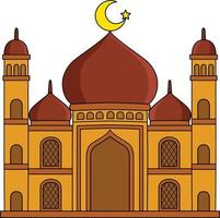Moschee Karikatur farbig Clip Art Illustration vektor
