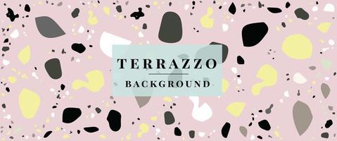 Terrazzohintergrund - Terrazzobodenfliesenmuster abstrakter Hintergrund freier Vektor
