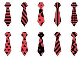 Krawatte Vektor Design Illustration isoliert auf Weiß Hintergrund