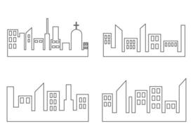 stad vektor design illustration isolerat på vit bakgrund