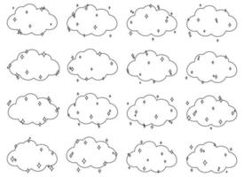 moln design illustration isolerat på transparent bakgrund vektor