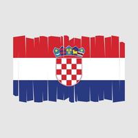 Kroatien flagga vektor