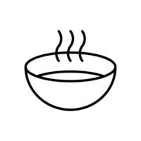soppa ikon vektor. buljong illustration tecken. buljong symbol. bisque logotyp. vektor