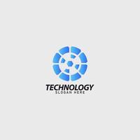 Technologie Geschäft Logo einfach Design Idee vektor