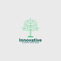 innovativ Technik Unternehmen Logo modern Stil Vektor