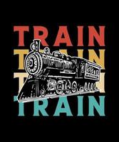 tåg illustration vektor tshirt design tåg citat vektor design