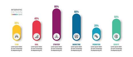 Grafik Display Business oder Marketing Infografik Vorlage. vektor