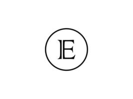 Buchstabe e Logo-Design vektor