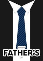 klassisk man kostym kort för Lycklig fäder dag. vektor illustration.