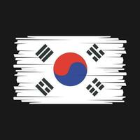 südkorea flagge vektor