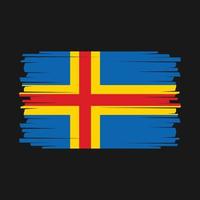 åland öarna flagga vektor