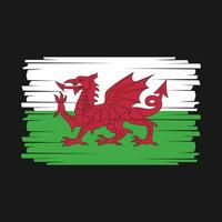 wales flagge vektor