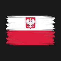 Polen flagga vektor