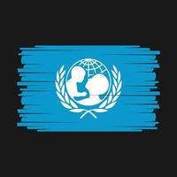 UNICEF Flagge Vektor