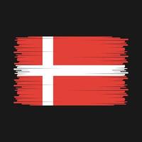 danmark flagg vektor