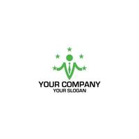 v Businesman Logo Design Vektor