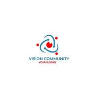 Vision Gemeinschaft Logo Design Vektor
