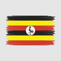 uganda flagga vektor