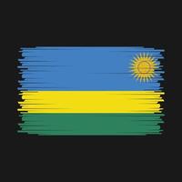 rwanda flagga vektor