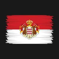 monaco flagga vektor