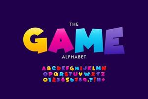 stilisiert frisch Alphabet Schriftart Vektor