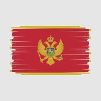 montenegro flagga vektor