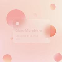 Illustration mit das bewirken von gefrostet Glas. Neu trend.glassmorphism.vector vektor